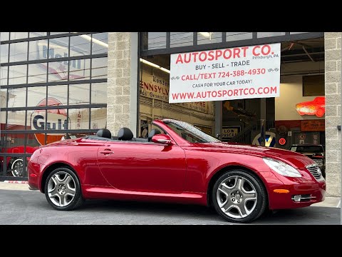 SOLD: 2006 Matador Red Mica Lexus SC430 Convertible - Only 37k Miles - Just Serviced -