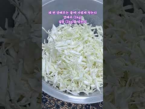 은은한 단맛 내는 양배추청