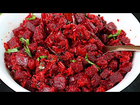 ஹோட்டல் சுவையை மிஞ்சும் பீட்ரூட் பொரியல் செய்வது எப்படி | Beetroot Poriyal Recipe in Tamil/side dish