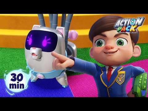 Can Wren Save Plunky? Robot Dog Rescue Adventure! 🚀✨ | Action Pack | Kids TV Shows | Fun Anime