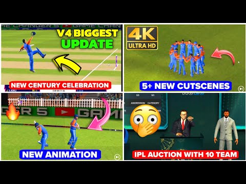 Sabse Bada V4 Update 🤯 | New Cutscenes🔥 IPL Auction 10 Team | Game Changer 5 V4 Update