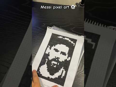 Messi pixel art✨#art #pixelart #youtubeshorts #youtube #messi