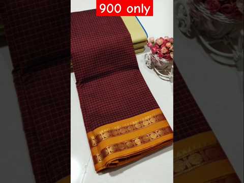 Chettinadu korvai checks Cotton Sarees WHATSAPP 9790271649 with blouse Premium Quality