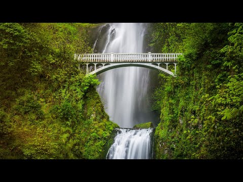 Multnomah Waterfalls - Oregan 4K