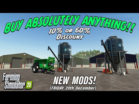 GET A DISCOUNT on NEW MODS! ON FARMING SIMULATOR 25 | PS5 (Review) 20th Dec 24.