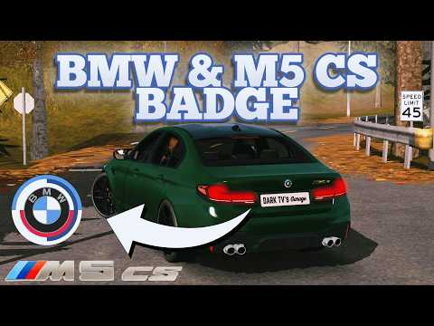 BMW 50th YEAR & M5 CS BADGE (ANNIVERSARY EMBLEM) TUTORIAL - Car Parking Multiplayer