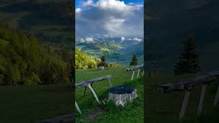 "🌉 Wooden Bridge in Lush Greenery: A Scenic Escape to Mountain Bliss 🌿🏞️"