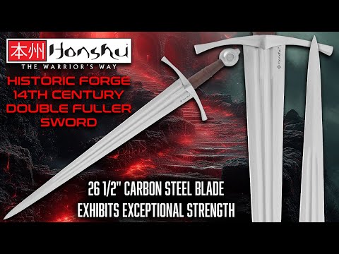 BudK: HONSHU HISTORIC FORGE 14TH CENTURY DOUBLE FULLER SWORD