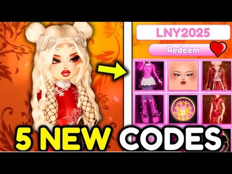 All 5 New *Secret Codes* In Dress To Impress- New 2025 *Free VIP*