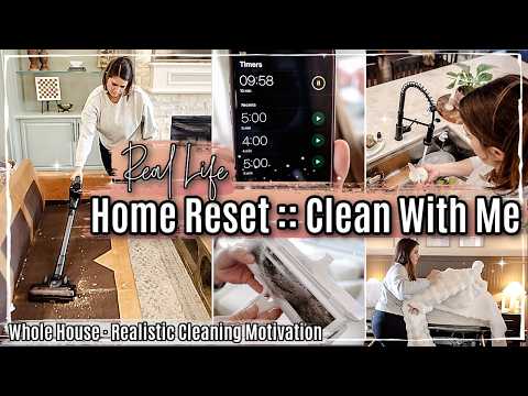 HOME RESET 2025 :: SPEED CLEANING MOTIVATION for a BUSY HOME!