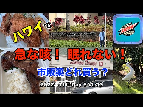 【8】３年半ぶりの夫婦ハワイ旅行　ハワイで急な咳！　眠れない！　市販薬どれ買う？　 Nov. Day5