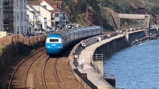 ‘Midland Pullman HST’ passing Dawlish with the ‘Cornish Riviera Pullman Day 1’ Dumfries - Penzance