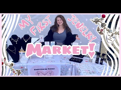 Beaded Jewelry Vlog 🌸 Making Necklaces for my First Market Booth! 🧚 Small Business behind-the-scenes