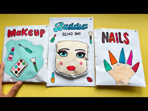 Roblox makeup baddies Blind bag paper 💅 ASMR blind bag opening ☁️