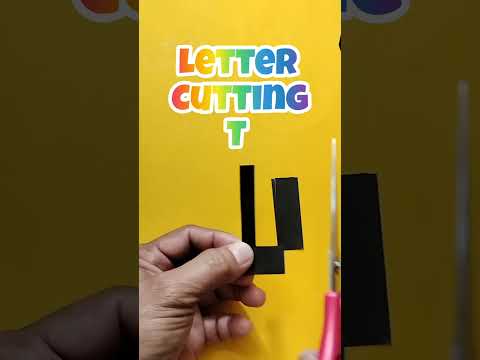 LETTER CUTTING T #lettercutting