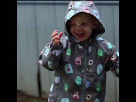 Colour changing kids raincoat!