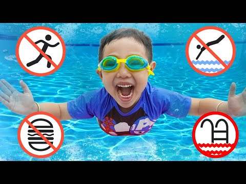 Jolie Johnny Learn Safety Rules In The Pool _ Useful Story for Kids by Kidsplay