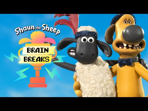 NEW 🐑 Dance and Freeze  🐑 Shaun the Sheep - Brain Break 🐑 For Kids