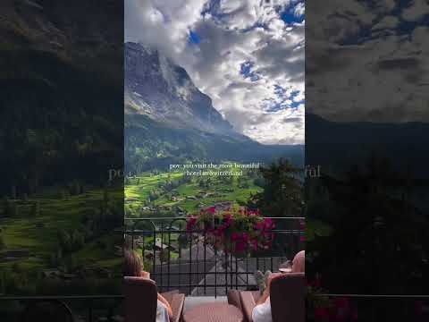 【世界の絶景集】スイスの絶景ホテル🇨🇭🏨 #スイス観光 #海外旅行 #ホテル