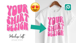 How to Make a Realistic T-shirt Mockup in 5 Minutes with Photopea! (White T-shirt) Photopea Tutorial