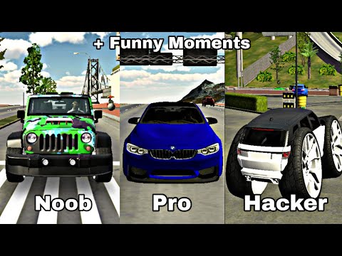 Noob Vs Pro Vs Hacker + Funny Moments | Car Parking Multiplayer - Olzhass Games