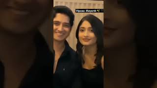 Kairav Aka Mayank with his love girl Vipasa✨#vipasasawant#kairavgoenka#harshali#abhira#yrkkh3#girija