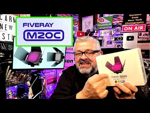 Zhiyun Fiveray M20c Fill Light Combo RGB Video Photography 20w LED Light Review Unboxing Class 419