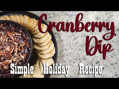 Cranberry Dip ~ Holiday Favorites