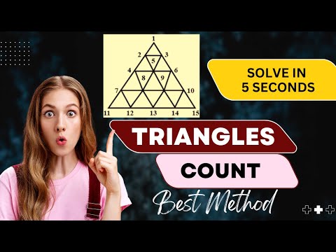 Triangles count Tricks 5sec only | Reasoning tricks | Arithmetic tricks Telugu tech hub