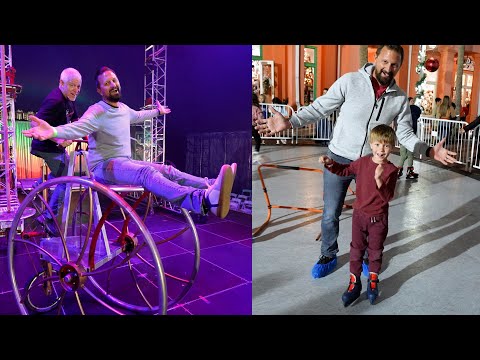 His First Time 'Ice' Skating In Celebration Florida & He's An Honorary Member Of The Circus!