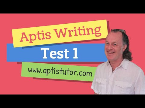 Aptis ESOL Writing Practice Test 1 with sample B2 answers / Aptis Writing Prueba 1