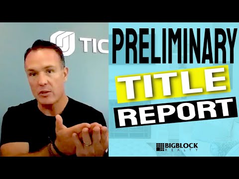 HOW TO READ A PRELIMINARY TITLE REPORT | Realtor Training with Ryan Lipsey