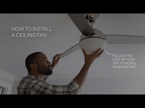 How to Install a Ceiling Fan - Helpful tips from Kichler on installing your new ceiling fan.