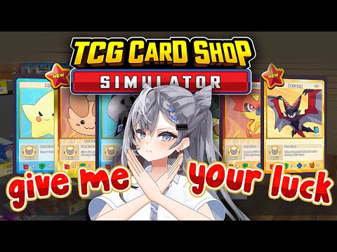 【TCG Card Shop Simulator】Can a girl who has zero luck play this game...