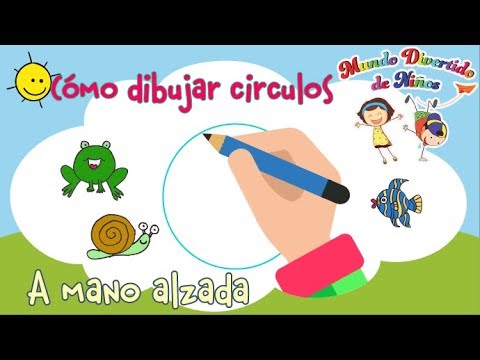 Cómo dibujar círculos a mano alzada | Dibujo de círculos fáciles | Dibujos de animales con círculos