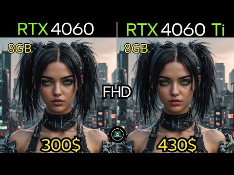 RTX 4060 Ti  VS RTX 4060 : 1080P GAMING TEST