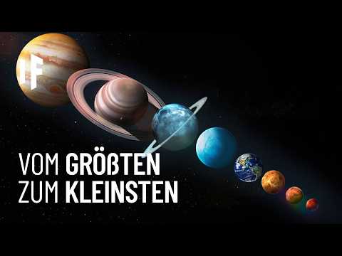 Was wäre, wenn die Planeten nach Größe geordnet wären?