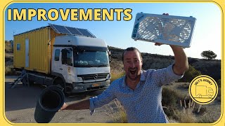 INSULATION & VENTILATION improvements | CONTAINER TINY HOME on wheels | TITAN TTC-SC21 FANS