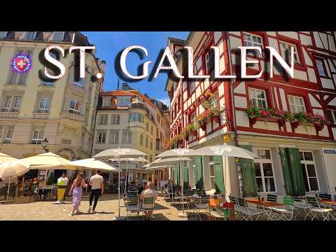 ST. GALLEN SWITZERLAND ✨ Discover the UNESCO World Heritage Site of city / Baroque Cathedral 4K