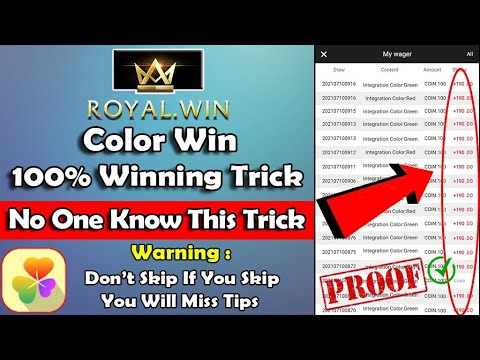 Royalwin App Color Win Game Winning Tricks 100% Working | Royalwin Tips & Tricks | Earn Money Telugu