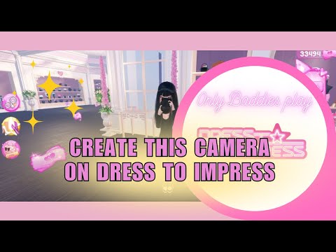 Tutorial On How You Can Make This Cinematography Camera On Dress To Impress