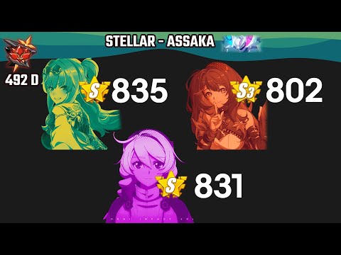 HI3 Abyss Stellar Assaka - Herrscher Trio, Songque and Sena Team