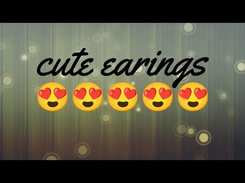 handmade cute earings || shahida's art || DIY earings