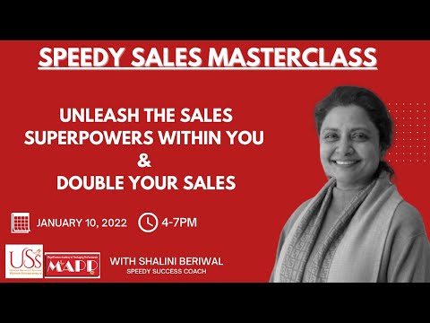 Speedy Sales Masterclass | Multiply Your Sales