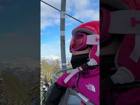 Skiing with my 4-year-old daughter! #skiing #daughter #parenting