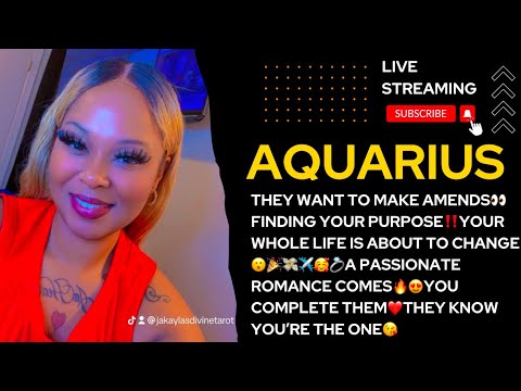 Aquarius🔥They Want 2Make Amends‼️Your Life Is About 2Change😮🎉💸✈️🥰💍They’re In Love❤️No One Compares😘