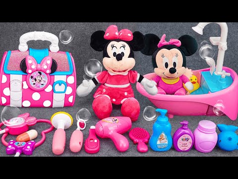 Satisfying with Unboxing Minnie Mouse Bathtub Playset, Real Working Water | Review Toys ASMR