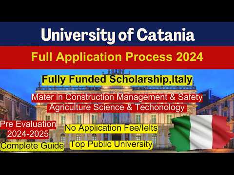 🎓 University of Catania | Complete Application Process | Study in Italy 2024 | No Ielts | No Fee !