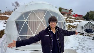 Living in Snow Dome 😍 Maza aagya