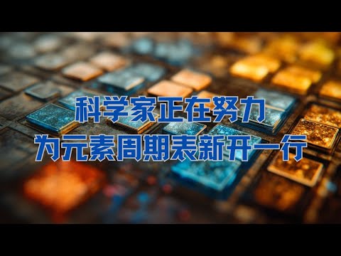 探尋元素周期表的前世今生，如今，科學家正在努力創造第 120 號元素，爭取為存在 150 多年的元素周期表，新開一行新的元素！|2024”